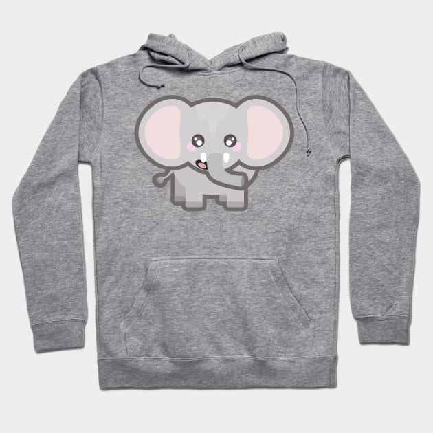 Kawaii Elephant Hoodie by KawaiiNir